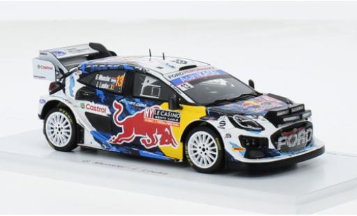 Coche miniatura Ford Puma 1/43 Spark Rally1 No.13 M-Sport World Rally Team Red Bull Rallye WM Rallye Monte Carlo 2024 1:43 Ford Puma 1/43 Spark Rally1 No.13 M-Sport World Rally Team Red Bull Rallye WM Rallye Monte Carlo 2024 1:43 coche miniatura