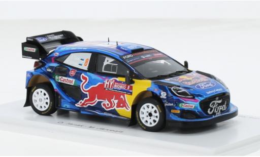 Coche miniatura Ford Puma 1/43 Spark Rally1 No.8 M-Sport World Rally Team Red Bull Rallye WM Rallye Chile 2023 1:43 Ford Puma 1/43 Spark Rally1 No.8 M-Sport World Rally Team Red Bull Rallye WM Rallye Chile 2023 1:43 coche miniatura