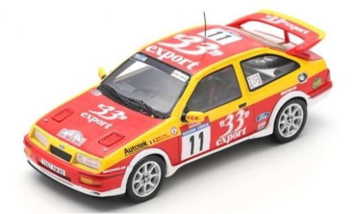 Coche miniatura Ford Sierra 1/43 Spark RS Cosworth No.11 33 Export Rallye WM Rallye de France 1987 D.Auriol/B.Occelli Ford Sierra 1/43 Spark RS Cosworth No.11 33 Export Rallye WM Rallye de France 1987 D.Auriol/B.Occelli coche miniatura