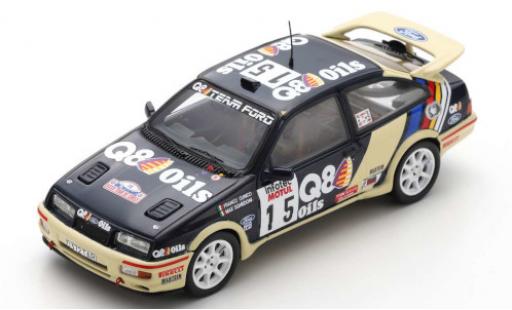 Coche miniatura Ford Sierra 1/43 Spark RS Cosworth No.15 Q8 Rallye WM Tour de Corse 1989 G.Cunico/M.Sghedoni Ford Sierra 1/43 Spark RS Cosworth No.15 Q8 Rallye WM Tour de Corse 1989 G.Cunico/M.Sghedoni coche miniatura