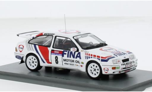 Coche miniatura Ford Sierra 1/43 Spark RS Cosworth No.8 Fina Rallye WM Tour de Corse 1990 1:43 Ford Sierra 1/43 Spark RS Cosworth No.8 Fina Rallye WM Tour de Corse 1990 1:43 coche miniatura