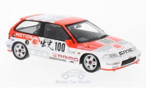 Coche miniatura Honda Civic 1/43 Spark EF9 RHD No.100 JTC 500km Suzuka 1990 O.Nakako/H.Okada Honda Civic 1/43 Spark EF9 RHD No.100 JTC 500km Suzuka 1990 O.Nakako/H.Okada coche miniatura