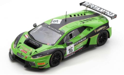 Lamborghini Huracan 1/43 Spark GT3 No.16 GRT Grasser Racing Team 24h Spa 2016 M.Bortolotti/J.Bleekemolen/R.Ineichen coche miniatura