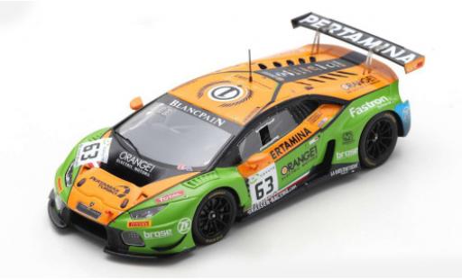 Lamborghini Huracan 1/43 Spark GT3 No.63 GRT Grasser Racing Team 24h Spa 2018 A.Caldarelli/C.Engelhart/M.Bortolotti coche miniatura