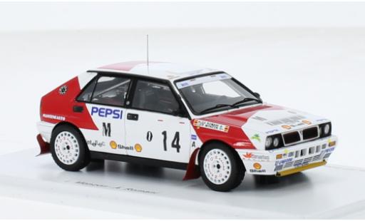 Coche miniatura Lancia Delta 1/43 Spark HF Integrale 16V No.14 Rally Costa Brava 1991 1:43 Lancia Delta 1/43 Spark HF Integrale 16V No.14 Rally Costa Brava 1991 1:43 coche miniatura