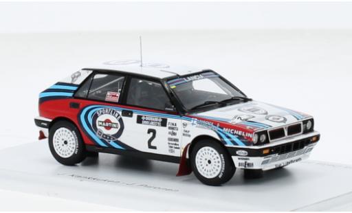 Coche miniatura Lancia Delta 1/43 Spark HF Integrale 16V No.2 Martini Rallye WM 1000 Lakes Rallye 1991 1:43 Lancia Delta 1/43 Spark HF Integrale 16V No.2 Martini Rallye WM 1000 Lakes Rallye 1991 1:43 coche miniatura