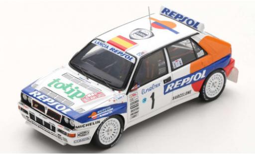 Coche miniatura Lancia Delta 1/43 Spark HF Integrale EVO No.1 Repsol Rallye WM Rallye Monte Carlo 1993 C.Sainz/L.Moya Lancia Delta 1/43 Spark HF Integrale EVO No.1 Repsol Rallye WM Rallye Monte Carlo 1993 C.Sainz/L.Moya coche miniatura