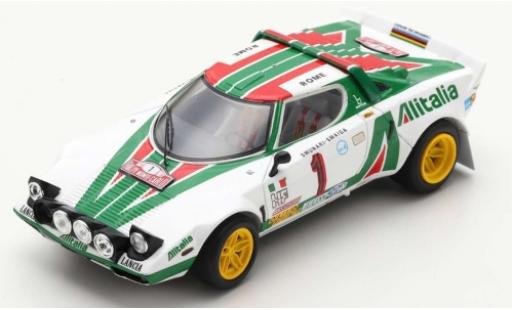 Coche miniatura Lancia Stratos 1/43 Spark HF No.1 Alitalia Rallye WM Rallye Monte Carlo 1977 S.Munari/S.Maiga Lancia Stratos 1/43 Spark HF No.1 Alitalia Rallye WM Rallye Monte Carlo 1977 S.Munari/S.Maiga coche miniatura