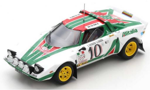 Coche miniatura Lancia Stratos 1/43 Spark HF No.10 Alitalia Rallye WM Rallye Monte Carlo 1976 S.Munari/S.Maiga Lancia Stratos 1/43 Spark HF No.10 Alitalia Rallye WM Rallye Monte Carlo 1976 S.Munari/S.Maiga coche miniatura