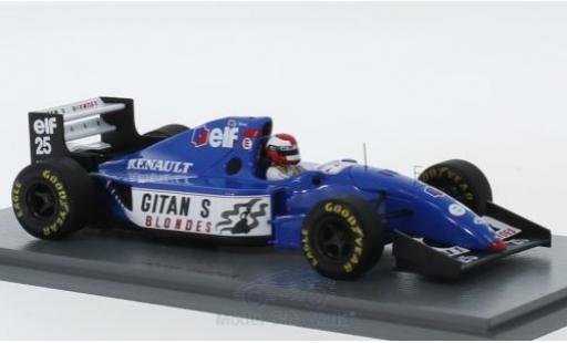 Coche miniatura Ligier JS3 1/43 Spark 9B No.25 Gitanes Formel 1 GP Europa 1994 mit Decals J.Herbert Ligier JS3 1/43 Spark 9B No.25 Gitanes Formel 1 GP Europa 1994 mit Decals J.Herbert coche miniatura