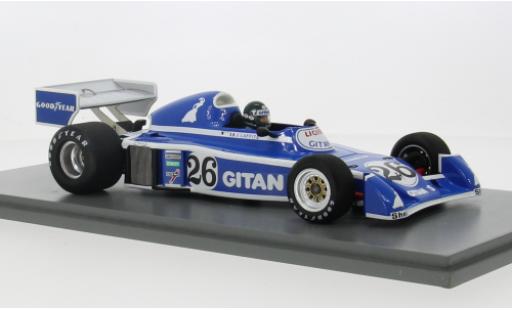 Ligier JS5 1/18 Spark No.26 Gitanes Formel 1 GP Belgien 1976 1:18 coche miniatura