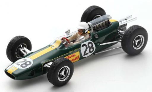 Coche miniatura Lotus 25 1/43 Spark No.28 Salumi Rondanini Formel 1 GP Italien 1965 G.Russo Lotus 25 1/43 Spark No.28 Salumi Rondanini Formel 1 GP Italien 1965 G.Russo coche miniatura