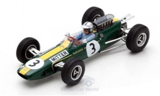 Coche miniatura Lotus 25 1/43 Spark No.3 Formel 1 GP Deutschland 1965 G.Mitter Lotus 25 1/43 Spark No.3 Formel 1 GP Deutschland 1965 G.Mitter coche miniatura