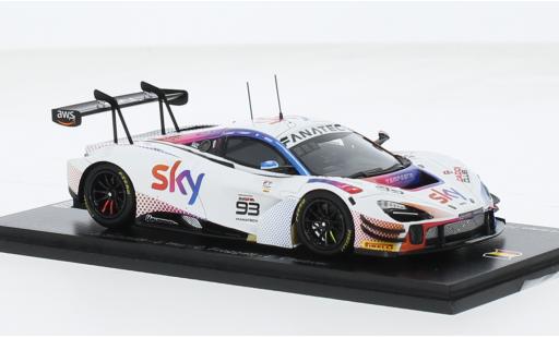 Coche miniatura McLaren 720 1/43 Spark S GT3 EVO No.93 SKY - Tempesta Racing 24h Spa 2023 1:43 McLaren 720 1/43 Spark S GT3 EVO No.93 SKY - Tempesta Racing 24h Spa 2023 1:43 coche miniatura