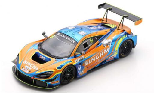 Coche miniatura McLaren 720 1/43 Spark S GT3 No.61 ABSSA Motorsport Singha Blancpain GT World Challenge Asia 2019 P.Bhirombhakdi/K.Sawa McLaren 720 1/43 Spark S GT3 No.61 ABSSA Motorsport Singha Blancpain GT World Challenge Asia 2019 P.Bhirombhakdi/K.Sawa coche miniatura