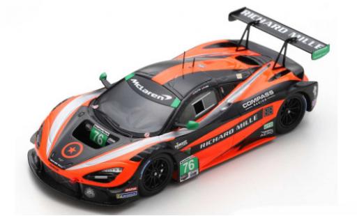 Coche miniatura McLaren 720 1/43 Spark S GT3 No.76 Compass Racing Richard Mille Belle Isle 2019 P.Holton/M.Plumb McLaren 720 1/43 Spark S GT3 No.76 Compass Racing Richard Mille Belle Isle 2019 P.Holton/M.Plumb coche miniatura