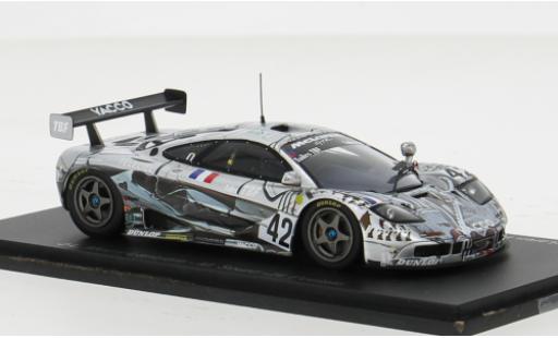 Coche miniatura McLaren F1 1/43 Spark GTR No.42 Societe BBA Competition 24h Le Mans 1995 1:43 McLaren F1 1/43 Spark GTR No.42 Societe BBA Competition 24h Le Mans 1995 1:43 coche miniatura