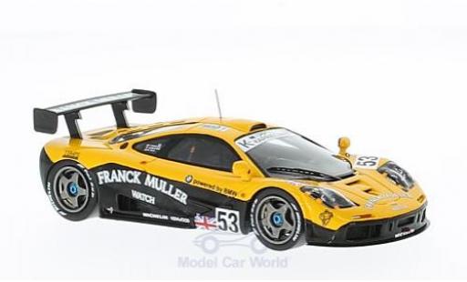 Coche miniatura McLaren F1 1/43 Spark GTR No.53 Franck Muller 24h Le Mans 1996 J.D.Deletraz/M.Sandro Sala/F.Giroix McLaren F1 1/43 Spark GTR No.53 Franck Muller 24h Le Mans 1996 J.D.Deletraz/M.Sandro Sala/F.Giroix coche miniatura