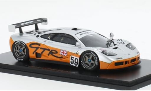Coche miniatura McLaren F1 1/43 Spark GTR No.59 24h Le Mans Practice 1995 1:43 McLaren F1 1/43 Spark GTR No.59 24h Le Mans Practice 1995 1:43 coche miniatura