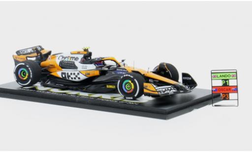 Coche miniatura McLaren F1 1/43 Spark MCL38 GP Singapur 2024 Team #4 1:43 McLaren F1 1/43 Spark MCL38 GP Singapur 2024 Team #4 1:43 coche miniatura