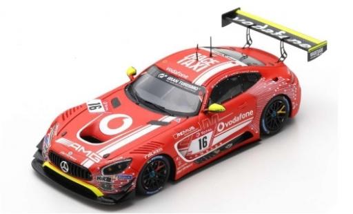Mercedes AMG GT 1/43 Spark 3 No.16 GetSpeed Performance Vodafone 24h Nürburgring 2019 R.van le Zande/T.Vautier/J.Seyffarth/K.Heyer coche miniatura