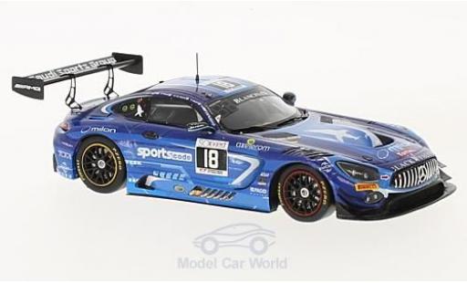 Coche miniatura Mercedes AMG GT 1/43 Spark 3 No.18 Black Falcon 24h Spa 2017 A.Al Faisal/H.Haupt/G.Piana/R.van der Zande Mercedes AMG GT 1/43 Spark 3 No.18 Black Falcon 24h Spa 2017 A.Al Faisal/H.Haupt/G.Piana/R.van der Zande coche miniatura