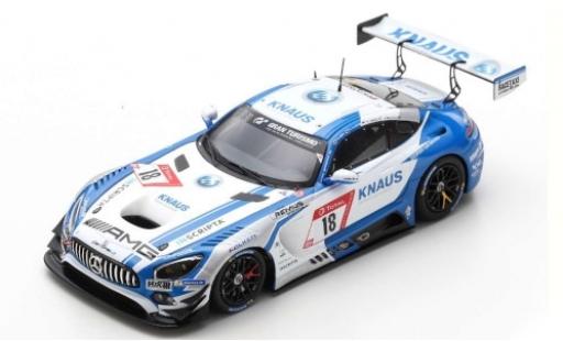 Mercedes AMG GT 1/43 Spark 3 No.18 GetSpeed Performance Knaus 24h Nürburgring 2019 F.Vettel/P.Ellis/L.Ludwig/J.Szymkowiak coche miniatura