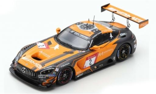 Coche miniatura Mercedes AMG GT 1/43 Spark 3 No.2 -AMG Team Black Falcon 24h Nürburgring 2019 A.Christodoulou/M.Engel/M.Metzger/D.Müller Mercedes AMG GT 1/43 Spark 3 No.2 -AMG Team Black Falcon 24h Nürburgring 2019 A.Christodoulou/M.Engel/M.Metzger/D.Müller coche miniatura
