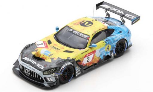 Mercedes AMG GT 1/18 Spark 3 No.2 Team HRT 24h Nürburgring 2020 H.Haupt/Y.Buurman/N.Bastian/P.Ellis coche miniatura