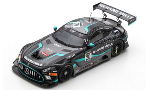 Mercedes AMG GT 1/43 Spark 3 No.20 SPS Automotive Performance Richard Mille 24h Spa 2020 G.Kurtz/V.Pierburg/D.Baumann/C.Braun coche miniatura