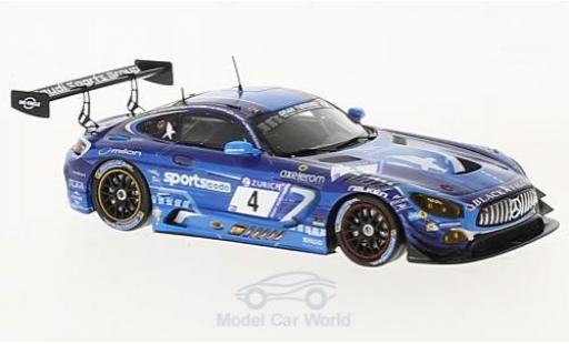 Coche miniatura Mercedes AMG GT 1/43 Spark 3 No.4 Black Falcon 24h Nürburgring 2017 H.Haupt/A.Al Faisal/L.Stolz/D.Juncadella Mercedes AMG GT 1/43 Spark 3 No.4 Black Falcon 24h Nürburgring 2017 H.Haupt/A.Al Faisal/L.Stolz/D.Juncadella coche miniatura