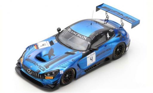 Mercedes AMG GT 1/18 Spark 3 No.4 Blancpain GT Series Endurance Cup 2018 Y.Buurman/M.Engel/L.Stolz coche miniatura