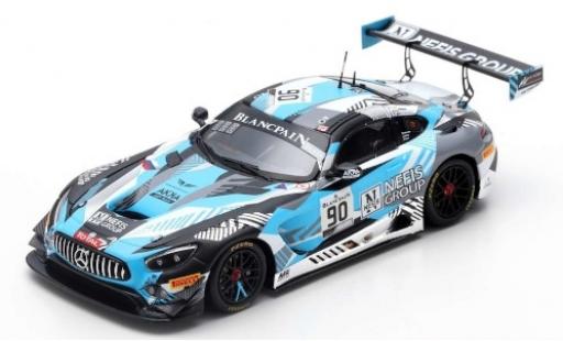 Mercedes AMG GT 1/43 Spark 3 No.90 Akka ASP Team Nefis Group 24h Spa 2019 N.Bastian/T.Boguslavskiy/F.Fraga coche miniatura