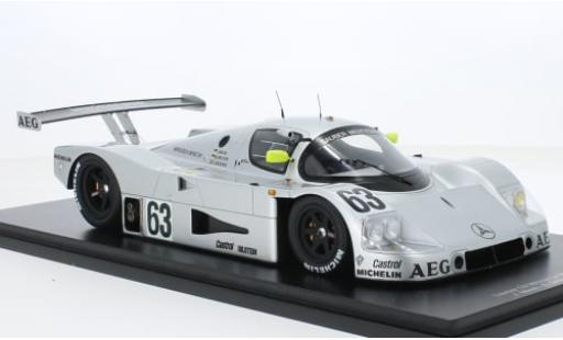 Coche miniatura Mercedes C9 1/18 Spark No.63 24h Le Mans 1989 1:18 Mercedes C9 1/18 Spark No.63 24h Le Mans 1989 1:18 coche miniatura