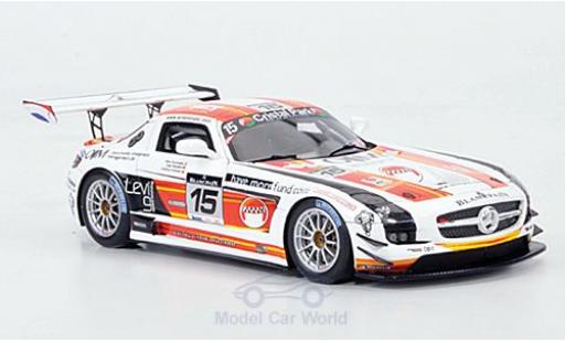 Mercedes SLS 1/43 Spark AMG No.15 OIM 24h Spa 2011 K.Wauters/A.Kumpen/M.Hezemans coche miniatura