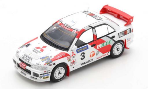 Coche miniatura Mitsubishi Lancer 1/43 Spark Evolution III No.3 Rallye Hong Kong - Peking 1996 R.Burns/R.Reid Mitsubishi Lancer 1/43 Spark Evolution III No.3 Rallye Hong Kong - Peking 1996 R.Burns/R.Reid coche miniatura