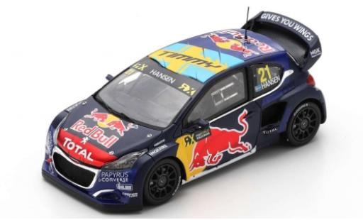Coche miniatura Peugeot 208 1/43 Spark WRX No.21 Red Bull / Total World RX Spanien 2019 T.Hansen Peugeot 208 1/43 Spark WRX No.21 Red Bull / Total World RX Spanien 2019 T.Hansen coche miniatura