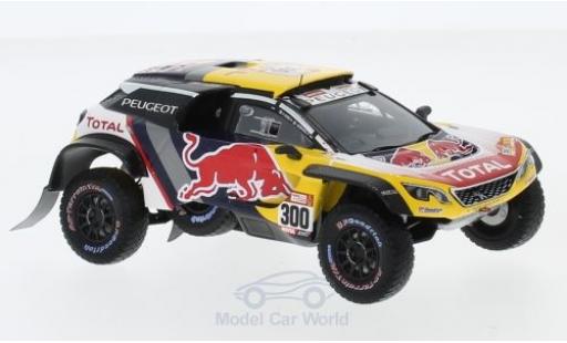 Peugeot 3008 1/43 Spark DKR Maxi No.300 Team Total Rallye Dakar 2018 S.Peterhansel/J-P.Cottret coche miniatura