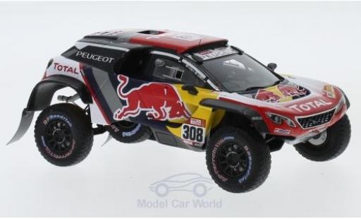Peugeot 3008 1/43 Spark DKR Maxi No.308 Team Total Red Bull Rallye Dakar 2018 C.Despres/D.Castera coche miniatura