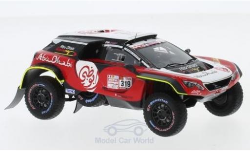 Peugeot 3008 1/43 Spark DKR Maxi No.319 PH-Sport Abu Dhabi Rallye Dakar 2018 K.AI Qassimi/P.Maimom coche miniatura