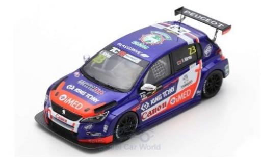 Peugeot 308 1/43 Spark TCR No.23 Sports & You TCR Europe Hungaroring 2018 F.Abreu coche miniatura