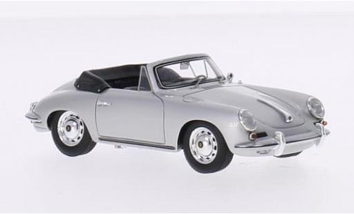 Porsche 356 1/43 Spark Carrera 2 Cabriolet gris Verdeck ouvert coche miniatura