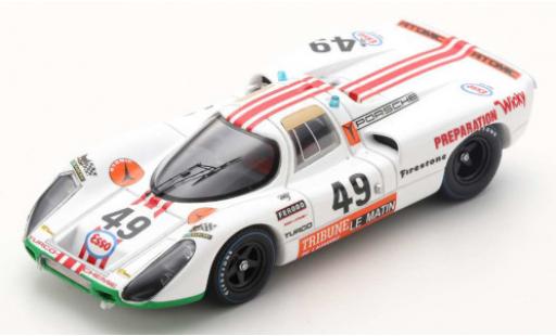 Coche miniatura Porsche 907 1/43 Spark RHD No.49 24h Le Mans 1971 W.Brun/P.Mattli Porsche 907 1/43 Spark RHD No.49 24h Le Mans 1971 W.Brun/P.Mattli coche miniatura