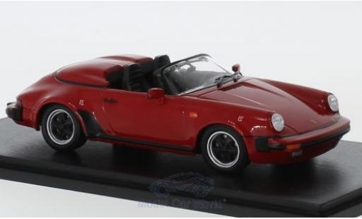 Coche miniatura Porsche 930 Turbo 1/43 Spark 911 3.2 Speedster Turbo Look rojo 1989 Porsche 930 Turbo 1/43 Spark 911 3.2 Speedster Turbo Look rojo 1989 coche miniatura