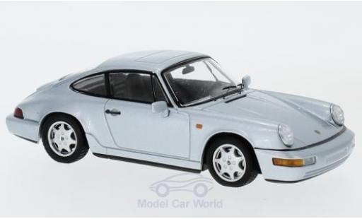 Coche miniatura Porsche 964 SC 1/43 Spark 911 () Carrera 4 gris 1989 Porsche 964 SC 1/43 Spark 911 () Carrera 4 gris 1989 coche miniatura