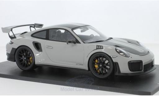 Porsche 991 GT2 RS 1/18 Spark 911 (.2) GT2 RS gris/carbon 2018 Weissach Package coche miniatura