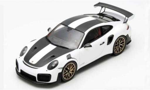 Coche miniatura Porsche 991 GT2 RS 1/12 Spark 911 () GT2 RS Weissach Package blanco/matt-negro 2018 Porsche 991 GT2 RS 1/12 Spark 911 () GT2 RS Weissach Package blanco/matt-negro 2018 coche miniatura