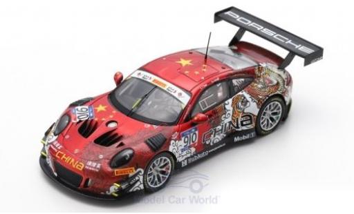 Coche miniatura Porsche 991 GT3 R 1/43 Spark 911 () GT3 R No.910 Herberth Motorsport FIA GT Nations Cup Bahrain 2018 Team China L.Chao/Y.Hongli Porsche 991 GT3 R 1/43 Spark 911 () GT3 R No.910 Herberth Motorsport FIA GT Nations Cup Bahrain 2018 Team China L.Chao/Y.Hongli coche miniatura