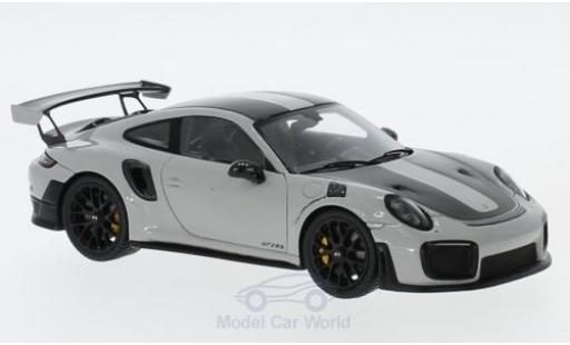 Porsche 991 GT2 RS 1/43 Spark 911 ( II) GT2 RS gris/negro 2018 Weissach Package coche miniatura