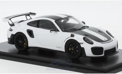 Porsche 991 GT2 RS 1/43 Spark 911 ( II) GT2 RS blanco/negro 2018 Weissach Package coche miniatura